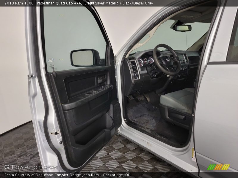 Bright Silver Metallic / Black/Diesel Gray 2018 Ram 1500 Tradesman Quad Cab 4x4