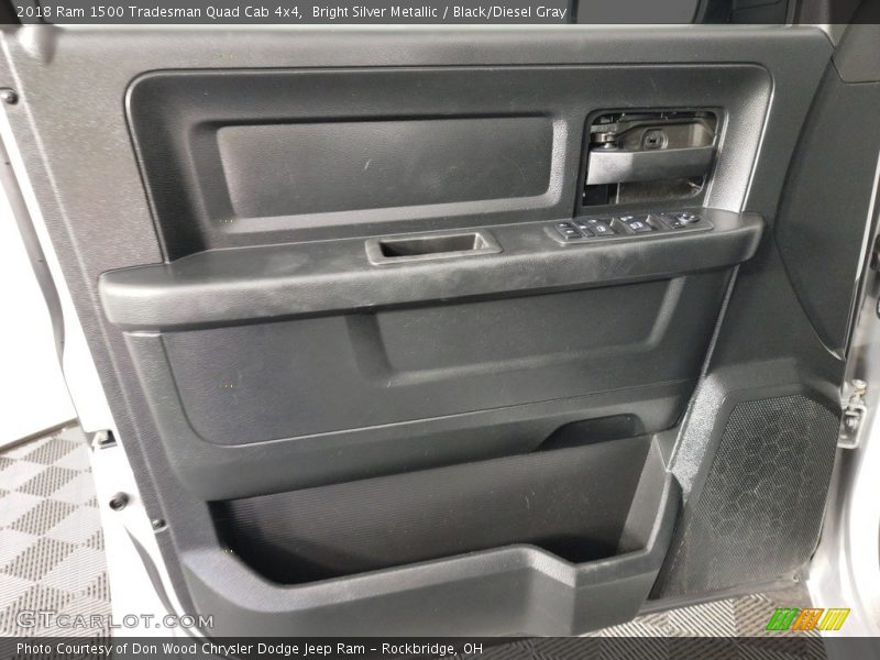 Bright Silver Metallic / Black/Diesel Gray 2018 Ram 1500 Tradesman Quad Cab 4x4