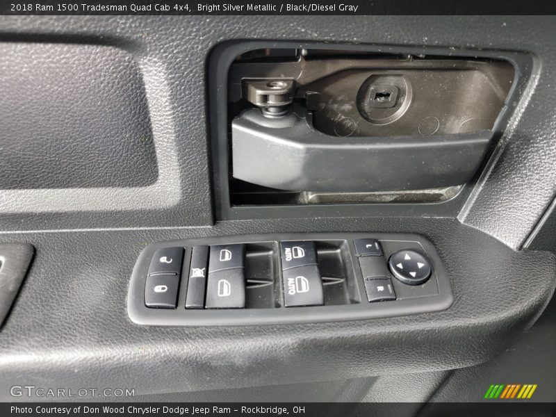 Bright Silver Metallic / Black/Diesel Gray 2018 Ram 1500 Tradesman Quad Cab 4x4