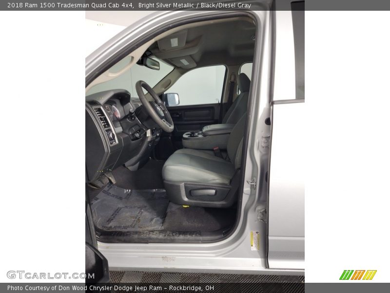 Bright Silver Metallic / Black/Diesel Gray 2018 Ram 1500 Tradesman Quad Cab 4x4