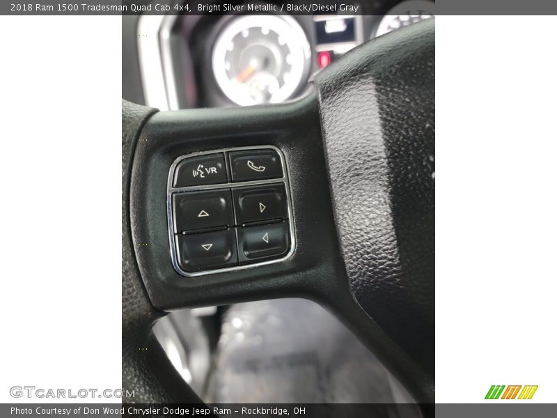 Bright Silver Metallic / Black/Diesel Gray 2018 Ram 1500 Tradesman Quad Cab 4x4