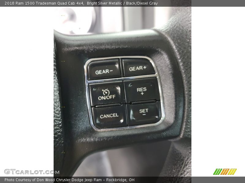 Bright Silver Metallic / Black/Diesel Gray 2018 Ram 1500 Tradesman Quad Cab 4x4
