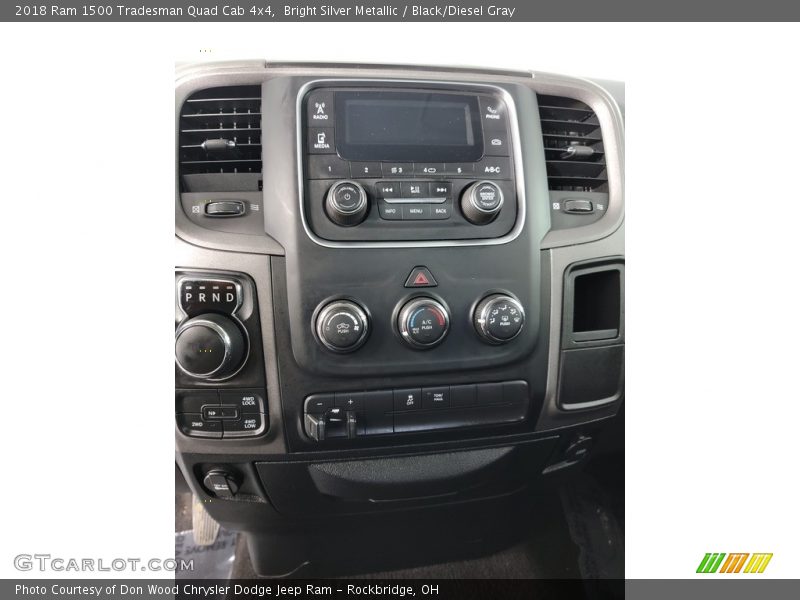 Bright Silver Metallic / Black/Diesel Gray 2018 Ram 1500 Tradesman Quad Cab 4x4