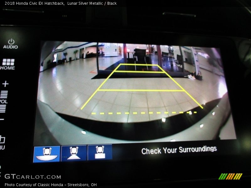 Lunar Silver Metallic / Black 2018 Honda Civic EX Hatchback