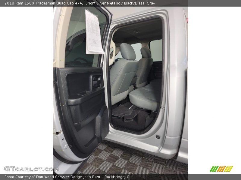 Bright Silver Metallic / Black/Diesel Gray 2018 Ram 1500 Tradesman Quad Cab 4x4