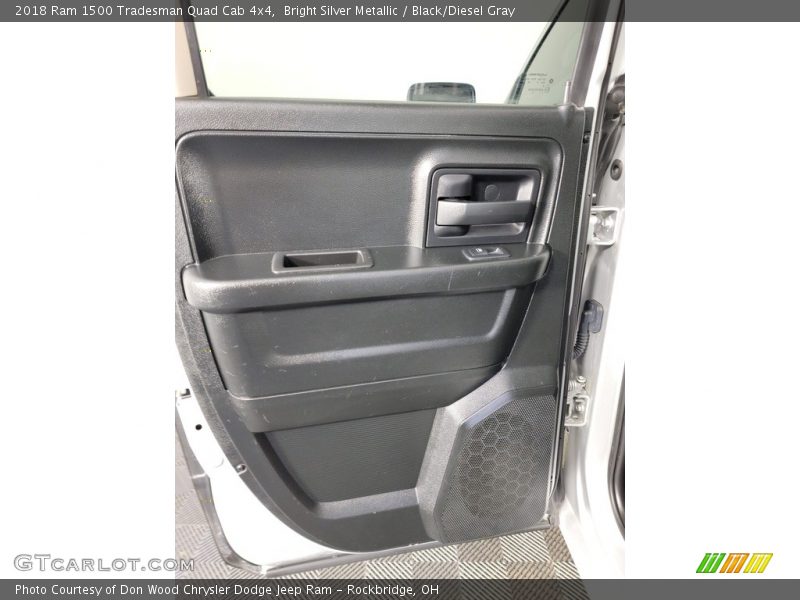 Bright Silver Metallic / Black/Diesel Gray 2018 Ram 1500 Tradesman Quad Cab 4x4