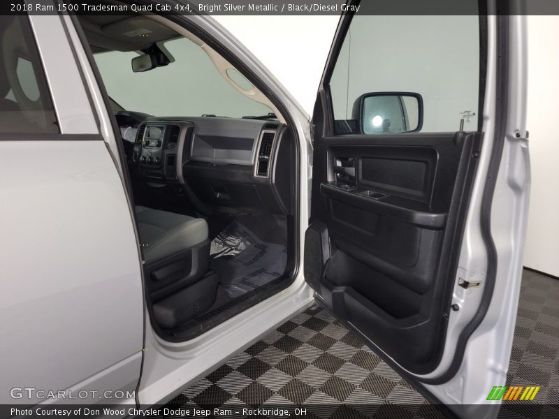 Bright Silver Metallic / Black/Diesel Gray 2018 Ram 1500 Tradesman Quad Cab 4x4