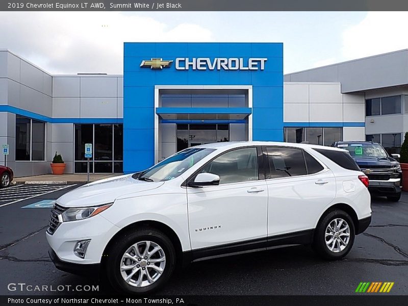 Summit White / Jet Black 2019 Chevrolet Equinox LT AWD