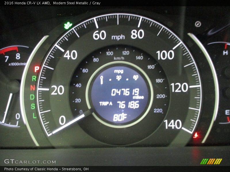 Modern Steel Metallic / Gray 2016 Honda CR-V LX AWD