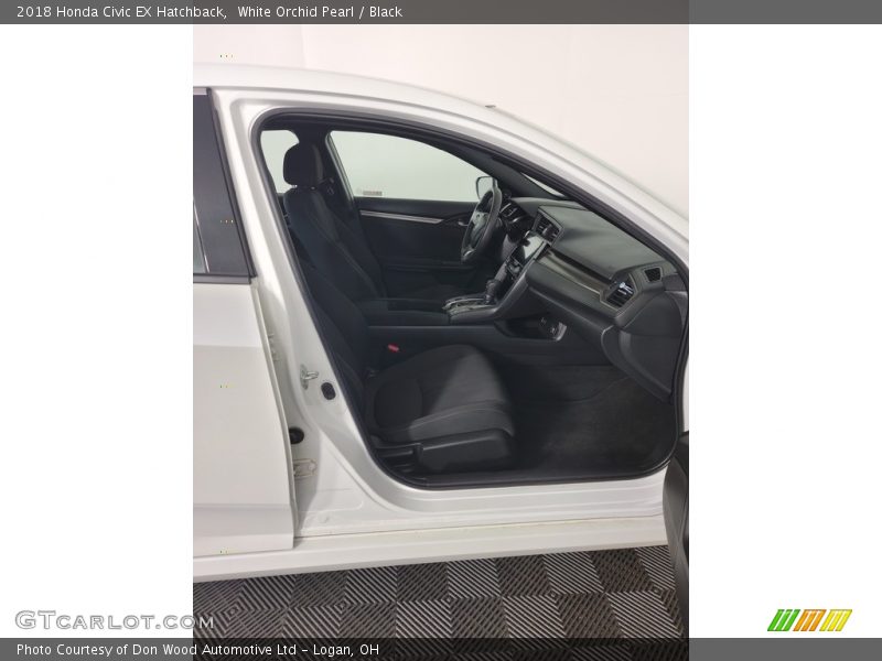White Orchid Pearl / Black 2018 Honda Civic EX Hatchback