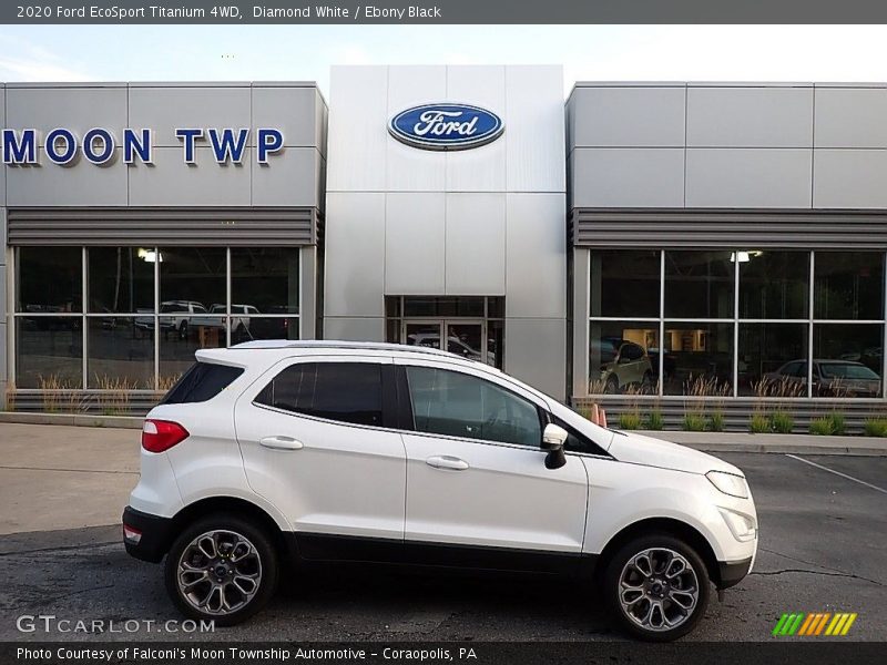 Diamond White / Ebony Black 2020 Ford EcoSport Titanium 4WD