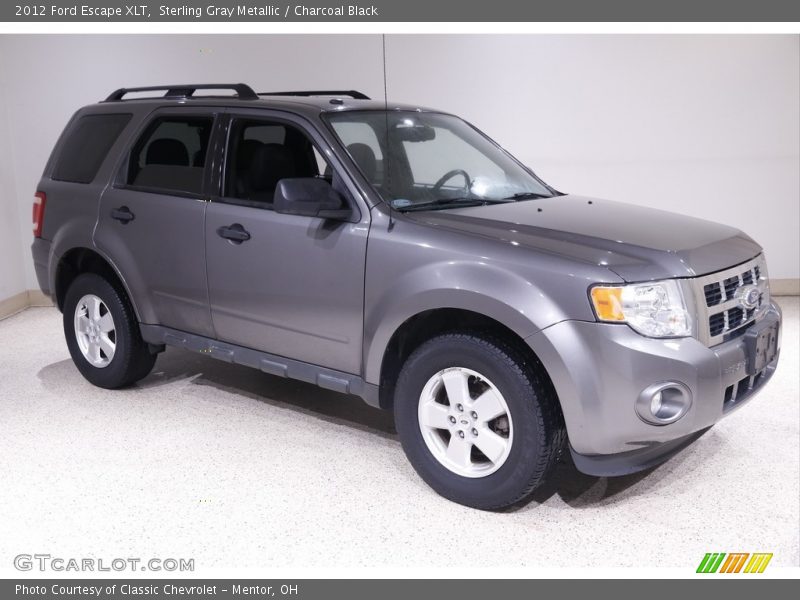 Sterling Gray Metallic / Charcoal Black 2012 Ford Escape XLT