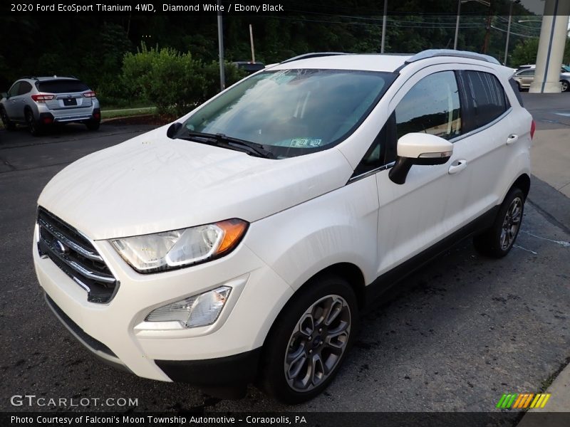 Diamond White / Ebony Black 2020 Ford EcoSport Titanium 4WD