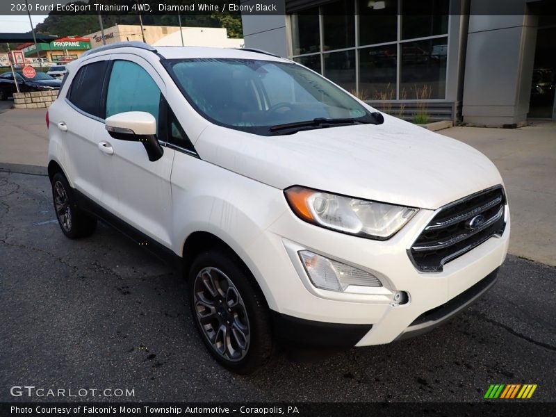 Diamond White / Ebony Black 2020 Ford EcoSport Titanium 4WD