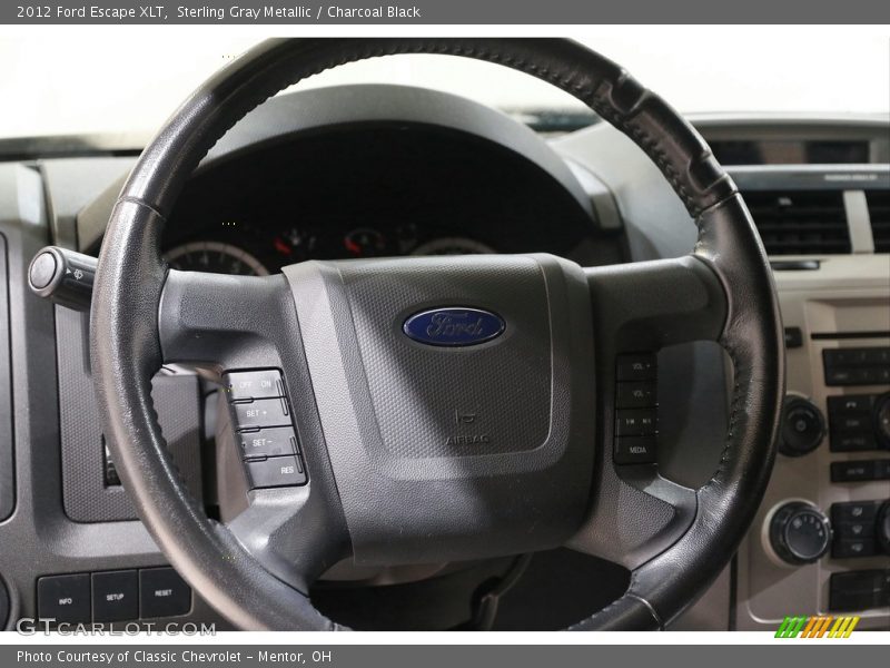 Sterling Gray Metallic / Charcoal Black 2012 Ford Escape XLT