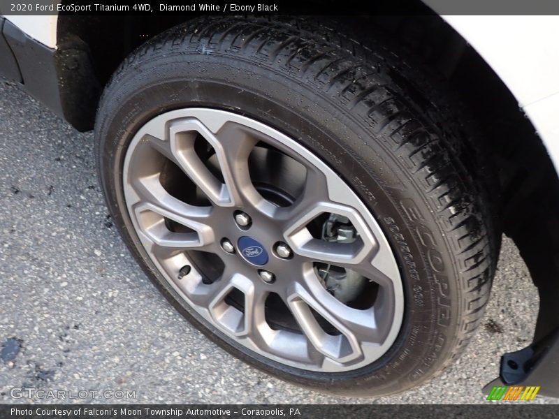 Diamond White / Ebony Black 2020 Ford EcoSport Titanium 4WD