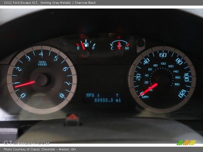 Sterling Gray Metallic / Charcoal Black 2012 Ford Escape XLT