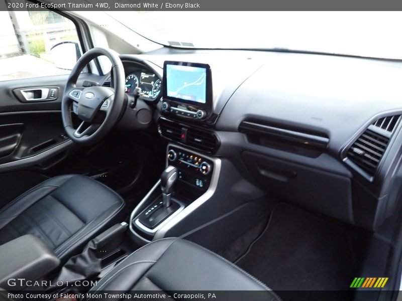 Diamond White / Ebony Black 2020 Ford EcoSport Titanium 4WD