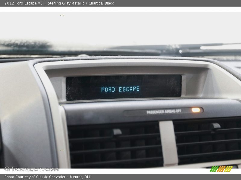 Sterling Gray Metallic / Charcoal Black 2012 Ford Escape XLT