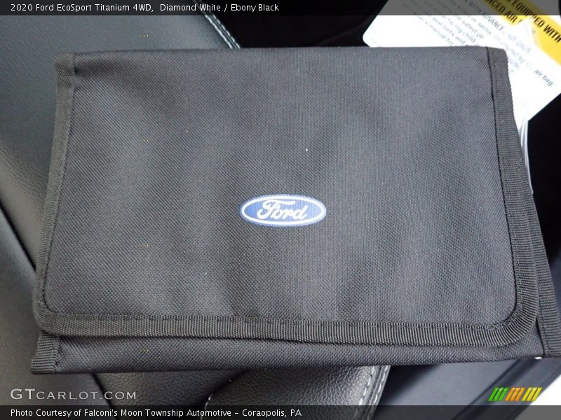 Diamond White / Ebony Black 2020 Ford EcoSport Titanium 4WD