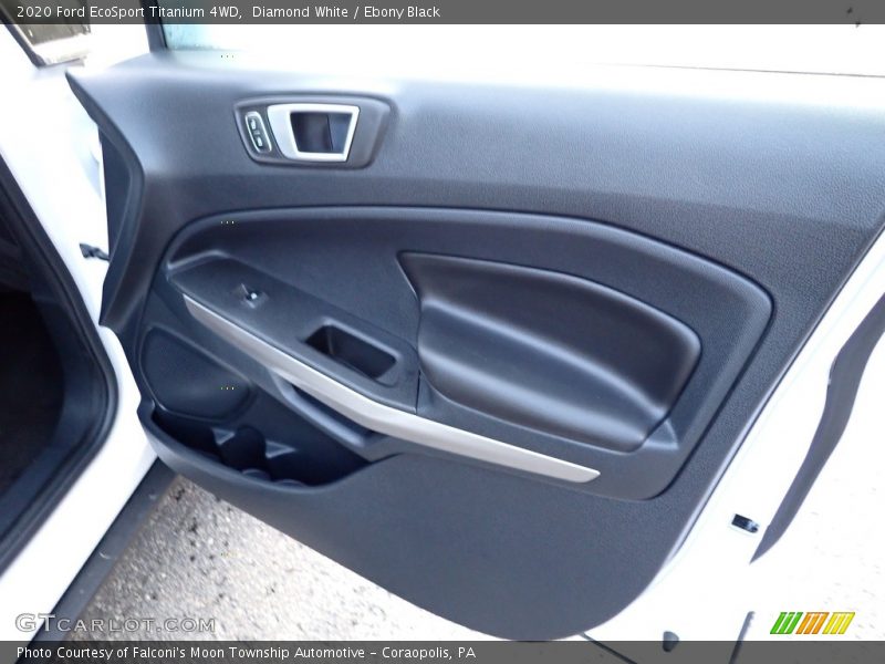 Diamond White / Ebony Black 2020 Ford EcoSport Titanium 4WD