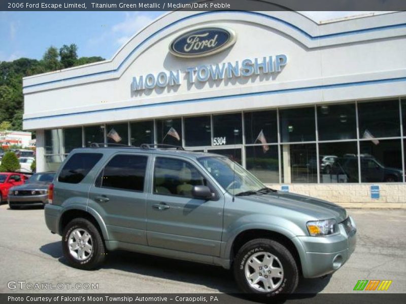 Titanium Green Metallic / Medium/Dark Pebble 2006 Ford Escape Limited