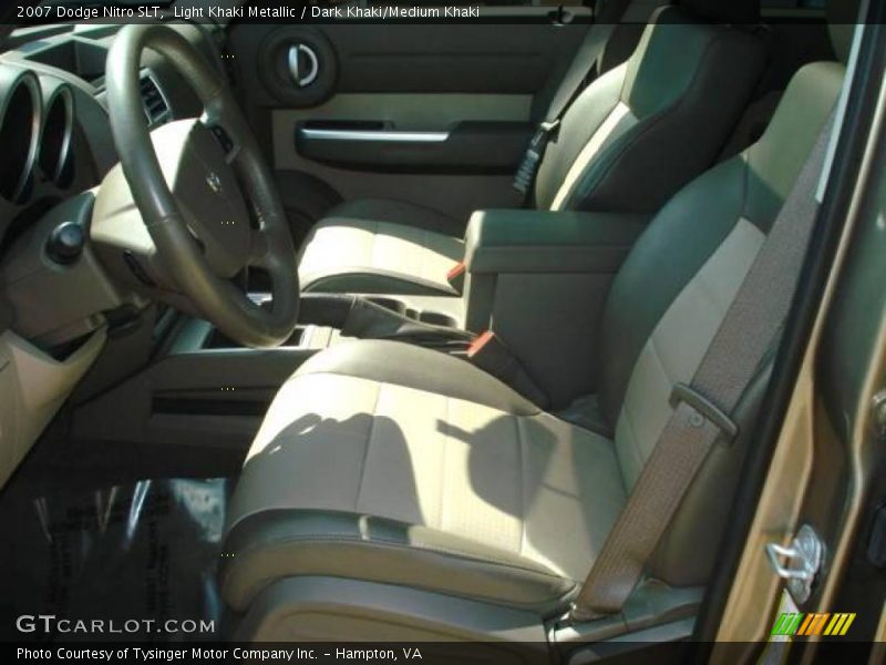 Light Khaki Metallic / Dark Khaki/Medium Khaki 2007 Dodge Nitro SLT