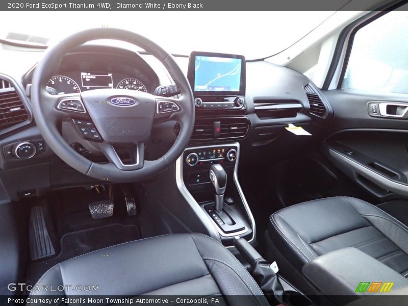 Diamond White / Ebony Black 2020 Ford EcoSport Titanium 4WD