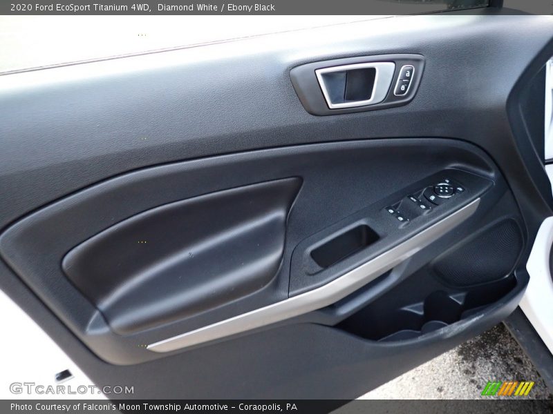 Diamond White / Ebony Black 2020 Ford EcoSport Titanium 4WD