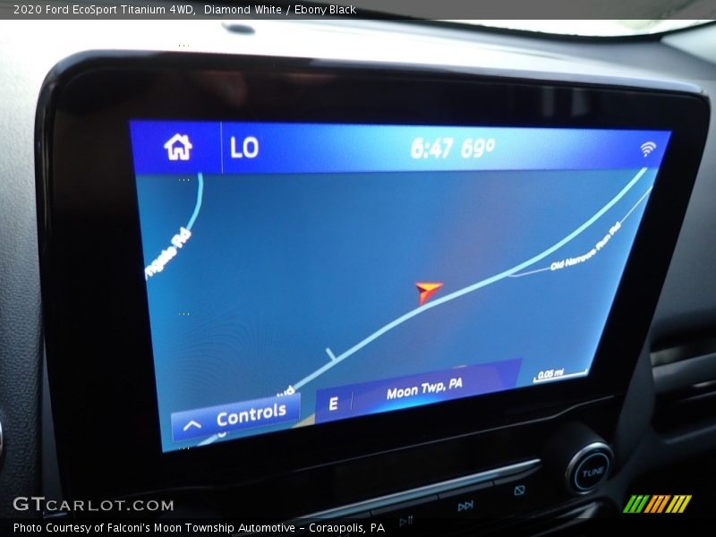 Diamond White / Ebony Black 2020 Ford EcoSport Titanium 4WD