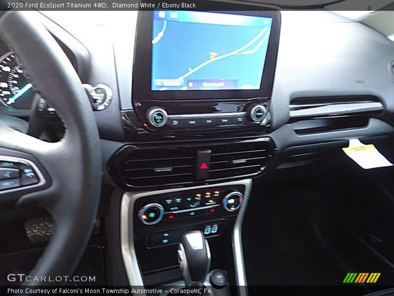 Diamond White / Ebony Black 2020 Ford EcoSport Titanium 4WD