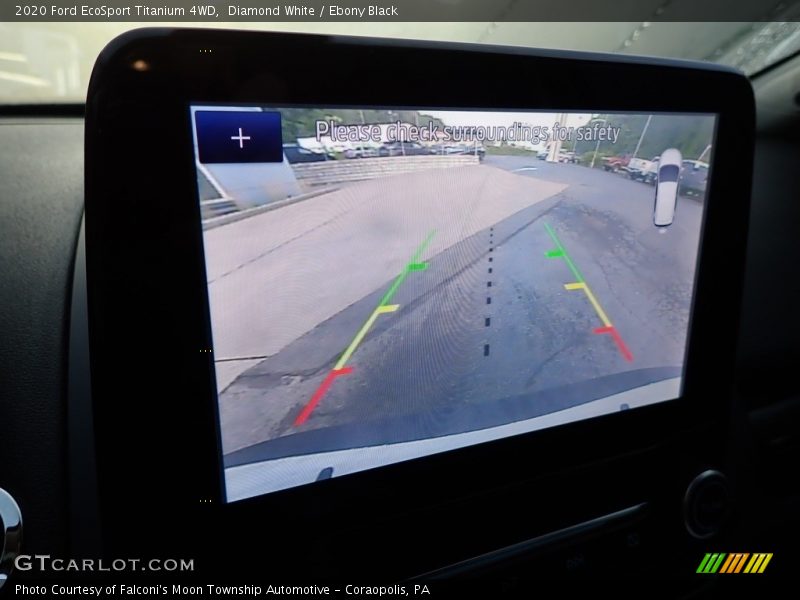 Diamond White / Ebony Black 2020 Ford EcoSport Titanium 4WD