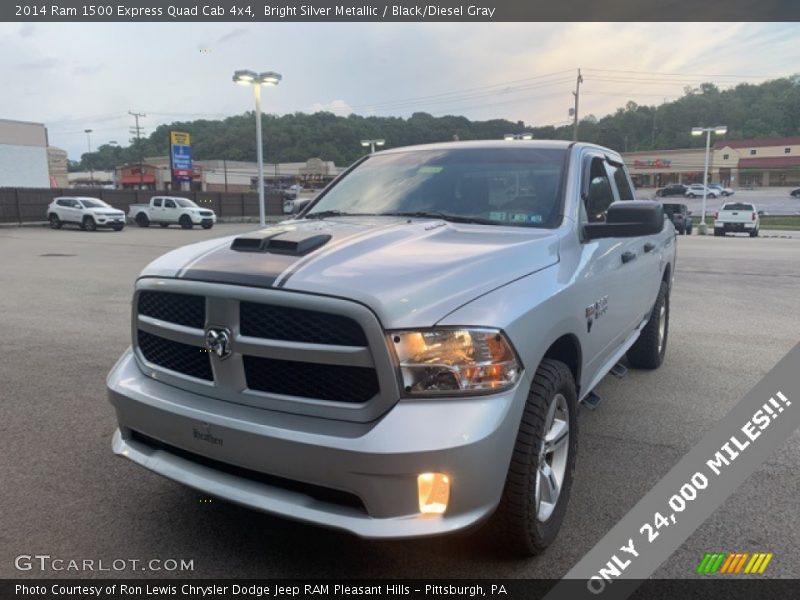 Bright Silver Metallic / Black/Diesel Gray 2014 Ram 1500 Express Quad Cab 4x4