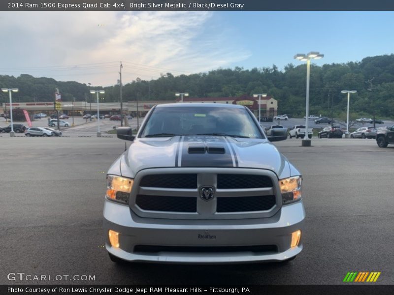 Bright Silver Metallic / Black/Diesel Gray 2014 Ram 1500 Express Quad Cab 4x4