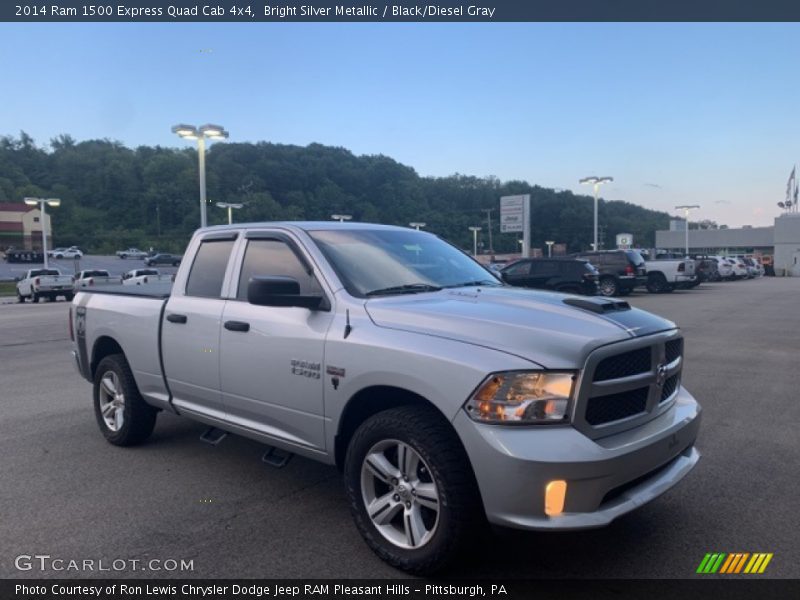 Bright Silver Metallic / Black/Diesel Gray 2014 Ram 1500 Express Quad Cab 4x4