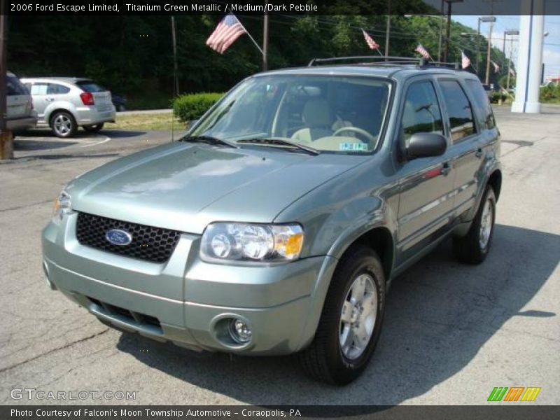Titanium Green Metallic / Medium/Dark Pebble 2006 Ford Escape Limited