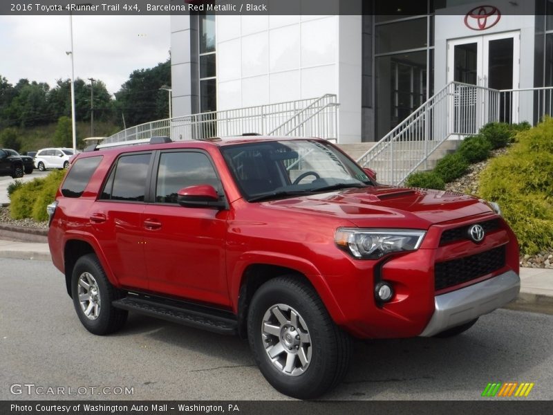 Barcelona Red Metallic / Black 2016 Toyota 4Runner Trail 4x4