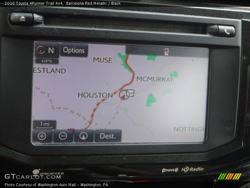 Barcelona Red Metallic / Black 2016 Toyota 4Runner Trail 4x4
