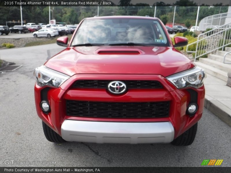 Barcelona Red Metallic / Black 2016 Toyota 4Runner Trail 4x4