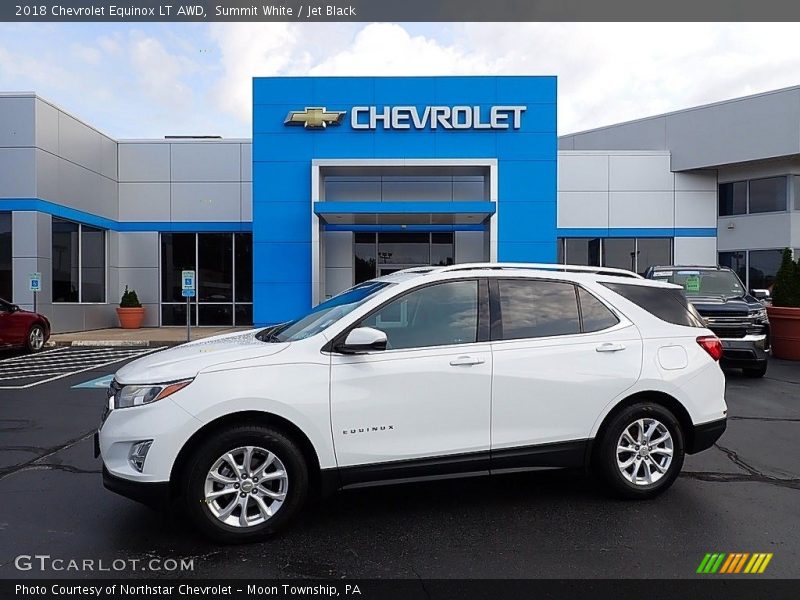 Summit White / Jet Black 2018 Chevrolet Equinox LT AWD