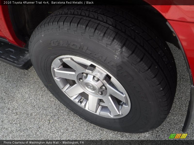 Barcelona Red Metallic / Black 2016 Toyota 4Runner Trail 4x4