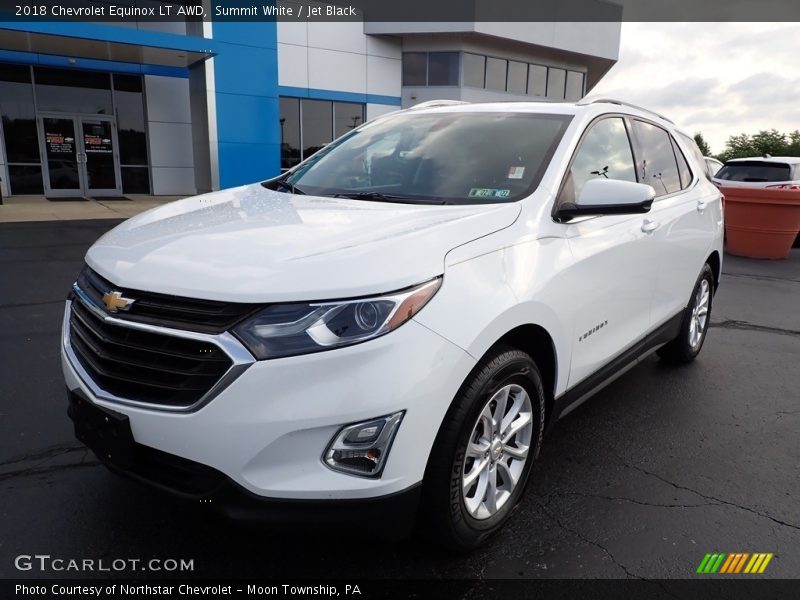 Summit White / Jet Black 2018 Chevrolet Equinox LT AWD