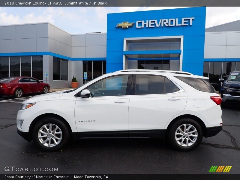Summit White / Jet Black 2018 Chevrolet Equinox LT AWD