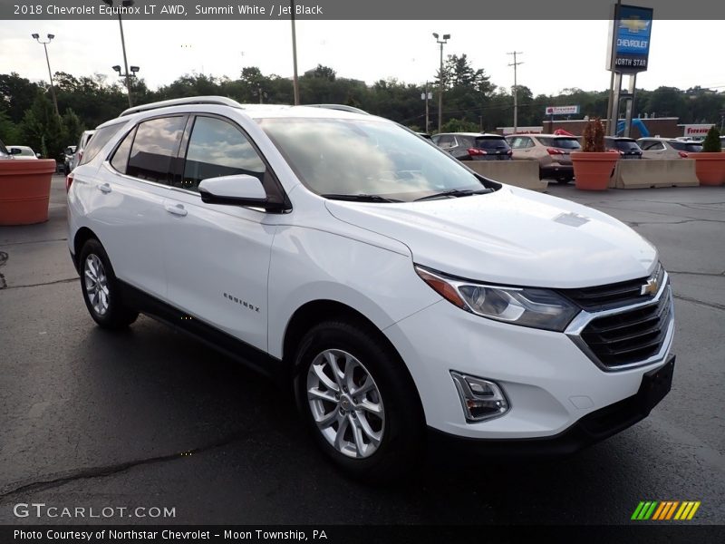 Summit White / Jet Black 2018 Chevrolet Equinox LT AWD