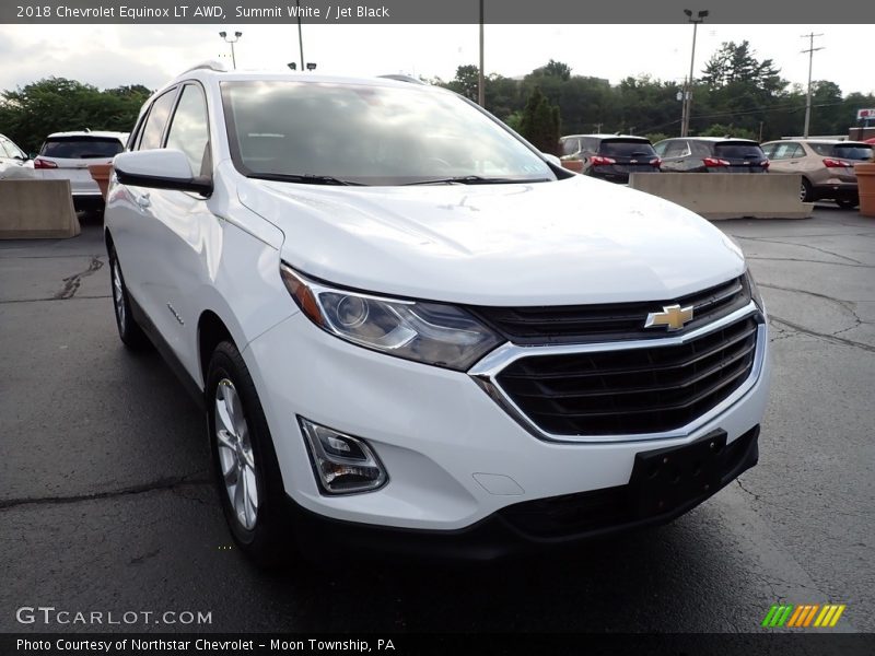 Summit White / Jet Black 2018 Chevrolet Equinox LT AWD