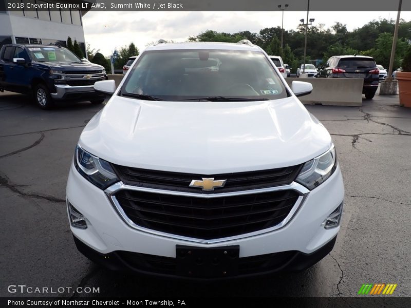 Summit White / Jet Black 2018 Chevrolet Equinox LT AWD