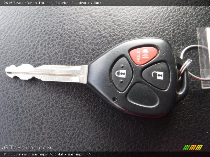 Barcelona Red Metallic / Black 2016 Toyota 4Runner Trail 4x4