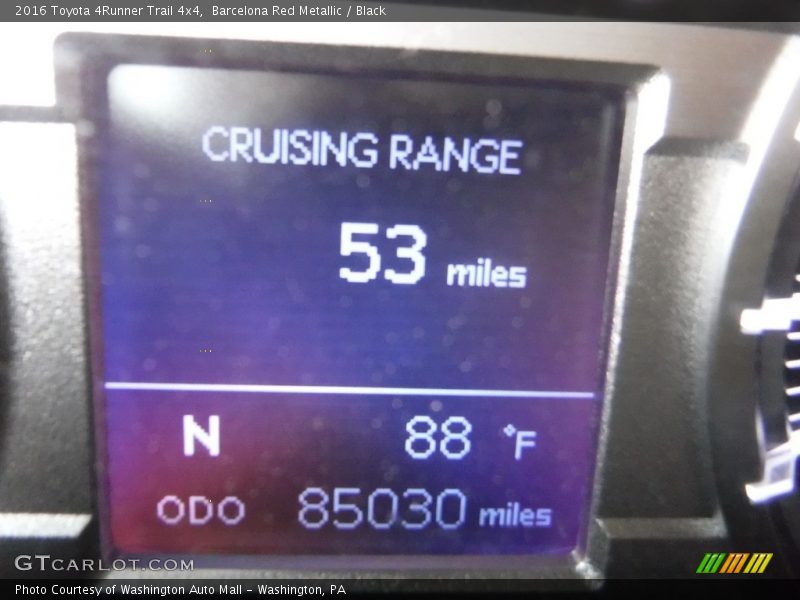 Barcelona Red Metallic / Black 2016 Toyota 4Runner Trail 4x4