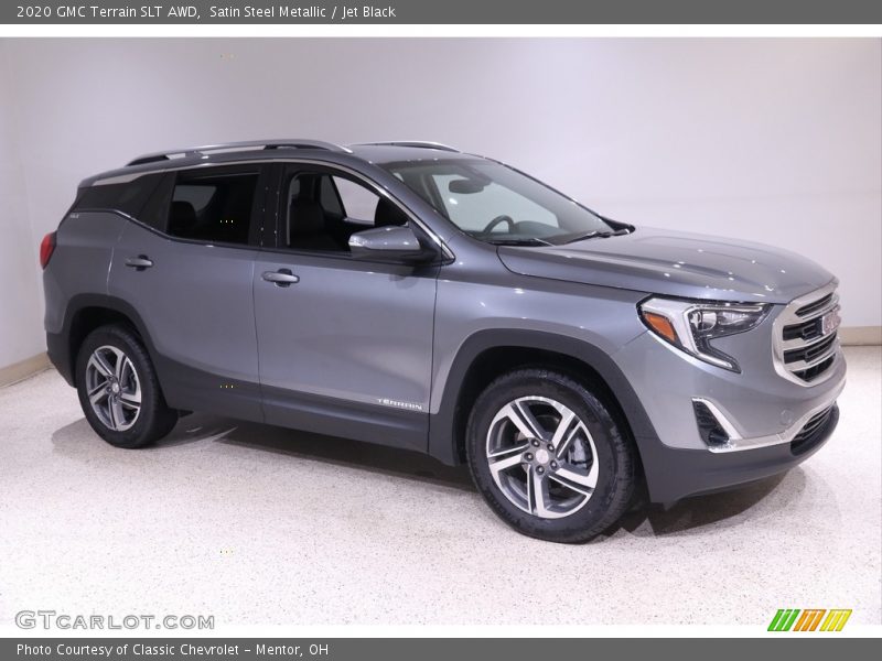 Satin Steel Metallic / Jet Black 2020 GMC Terrain SLT AWD
