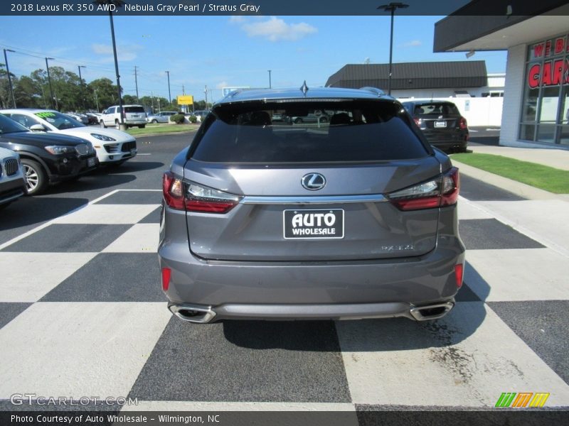 Nebula Gray Pearl / Stratus Gray 2018 Lexus RX 350 AWD